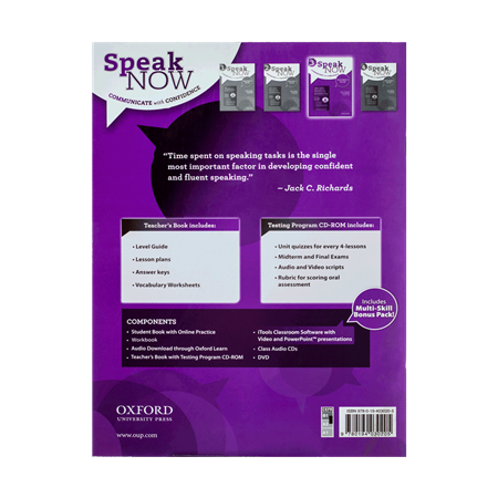 Speak Now 3 Teachers bookCD  3 